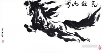 Chinesische Galerie - des fliegende Pferd in chinesischer Tusche